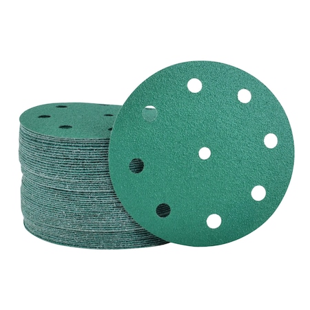 Legit Grit 5 inch Sand paper Disc, 9-Hole, 60 Grit, 50PK LG5-960-50